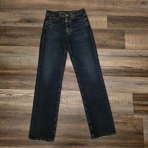Classic Dark Wash Denim Jeans